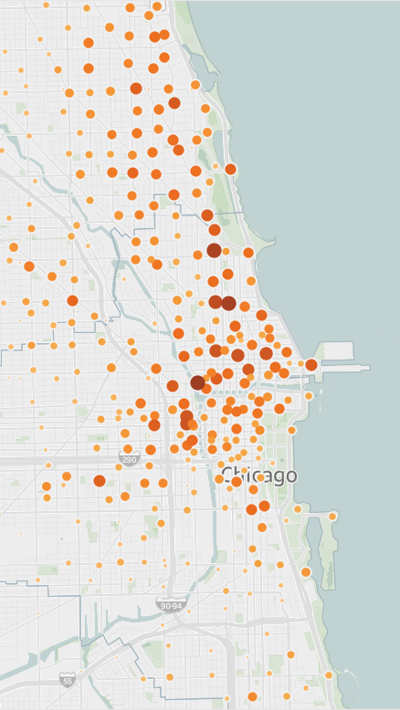 Starting stations heat map- Member